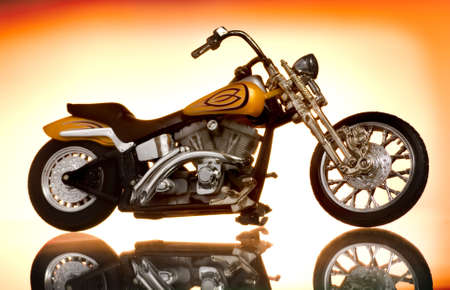 Motorcycle on abstract backgroundの写真素材