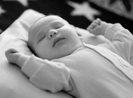 Beautiful sleeping babyの写真素材