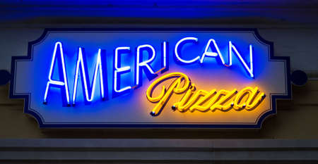 American pizza signの写真素材