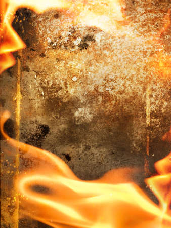 Abstract fire frame
