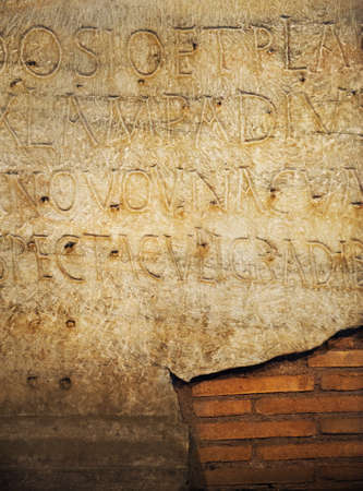 Roman letters texture