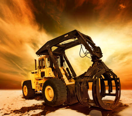 Modern tractorの写真素材