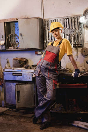 Female factory workerの写真素材