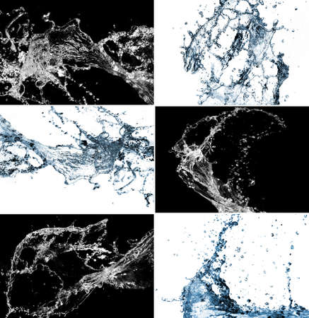 Stylish water collage
