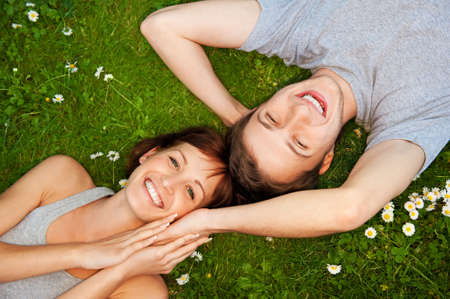 Young couple in love outdoors

の写真素材