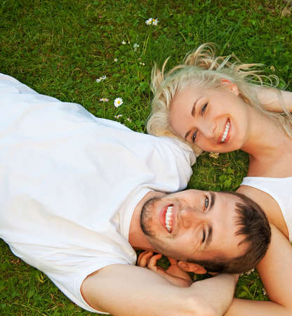 Young couple in love outdoors

の写真素材