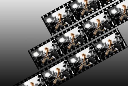 Filmstrip collageの写真素材