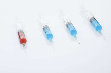 Syringe isolated on white background
