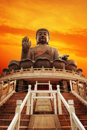 Tian Tan Buddha (Hong Kong, Lantau Island) 
の写真素材