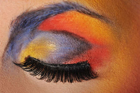 Make-up of a beautiful woman eyeの写真素材