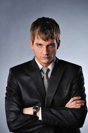 Young serious businessmanの写真素材