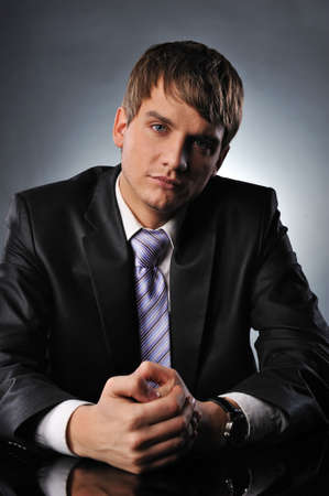 Serious young businessmanの写真素材