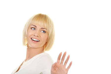  Beautiful blond woman の写真素材