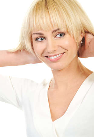  Beautiful blond woman の写真素材