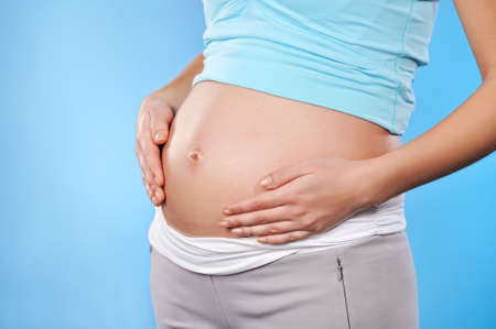 Beautiful pregnant belly の写真素材