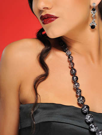  Portrait of a beautiful brunette woman の写真素材