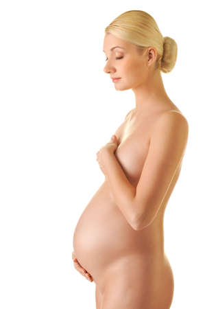 Beautiful pregnant womanの写真素材