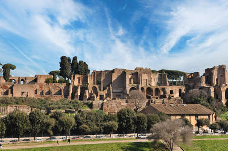 Old city of Rome at the day time, Italy の写真素材