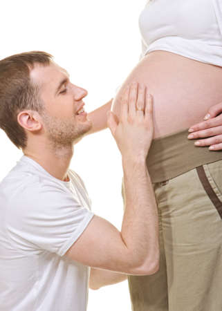 Beautiful couple expecting a babyの写真素材