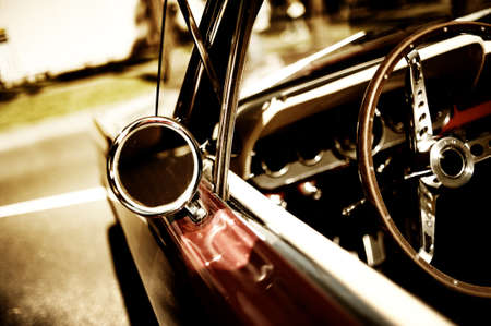 retro car fragmentの写真素材