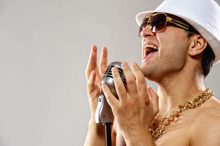 Handsome young rapper