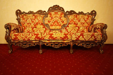 Vintage luxury sofaの写真素材