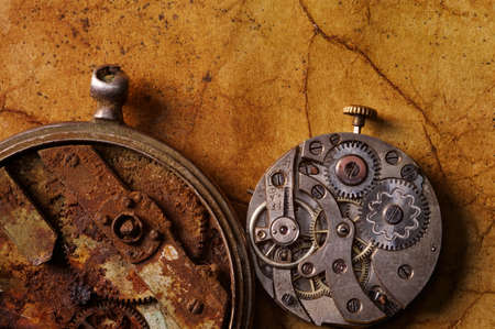 Close-up of an ancient gearsの写真素材