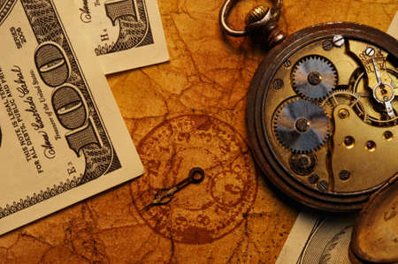 Time is money conceptの写真素材