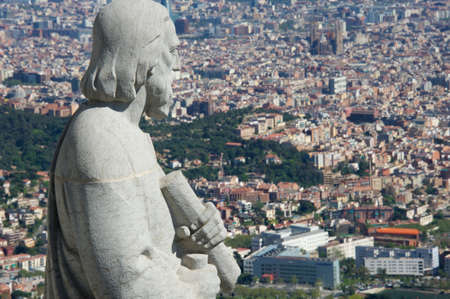 Beautiful view of Barcelona cityの写真素材