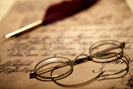 Vintage letter conceptの写真素材