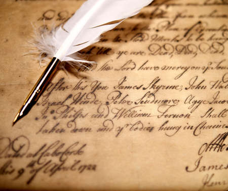 Vintage letter conceptの写真素材