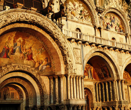 Basilica di San Marco at Venice, Italyの写真素材