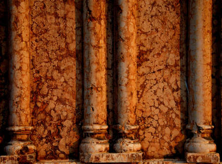 Marble wall with columnsの写真素材