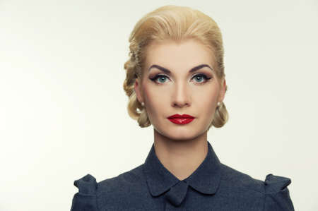Retro woman portrait.