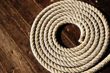 Rope on boat
