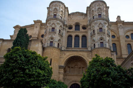 The Cathedral of the Incarnation, Malaga, Spain.の写真素材