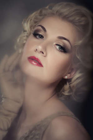 Retro woman portrait