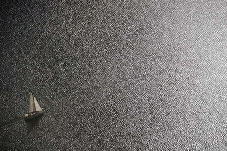 View of a yacht from the topの写真素材