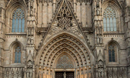 Old cathedral architecture details