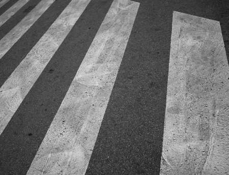 Close-up of pedestrian crosswalkの写真素材
