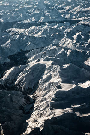 Alps view from a plane