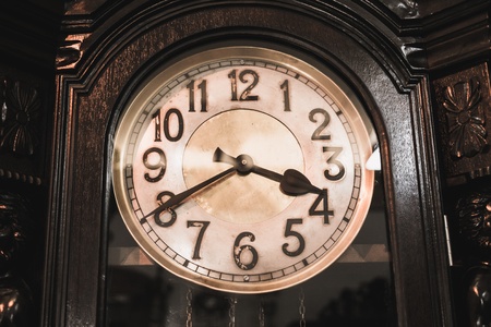 Vintage wooden clock