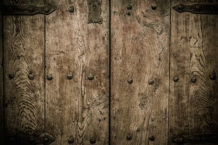 Old wooden doorの写真素材