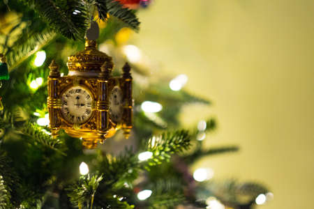 Decorated beautiful Christmas treeの写真素材