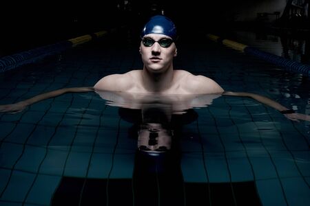 Swimmer in swimming poolの写真素材