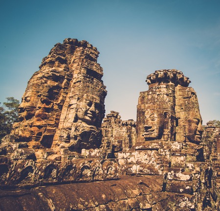Prasat Bayon temple, Angkor, Siem Reap, Cambodia.
