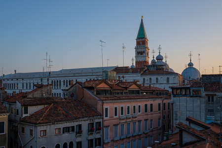 Beautiful roof top view of cathedral of San Marco, Venice.の写真素材