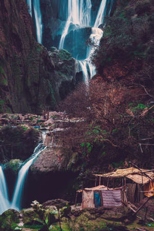 Berber village near Ouzoud waterfall in Morocco