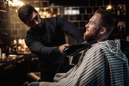Clients in barbershop