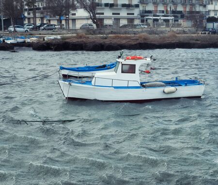 Fishermens boats in Southern Italy.